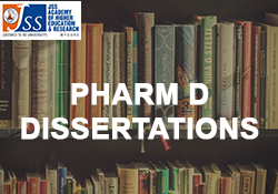 Pharm D Dissertations List(Print)